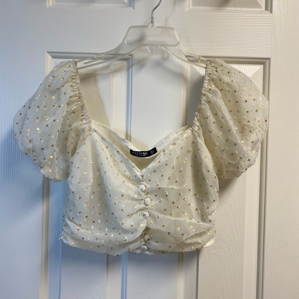 • Nasty Gal • Cropped Starry Top